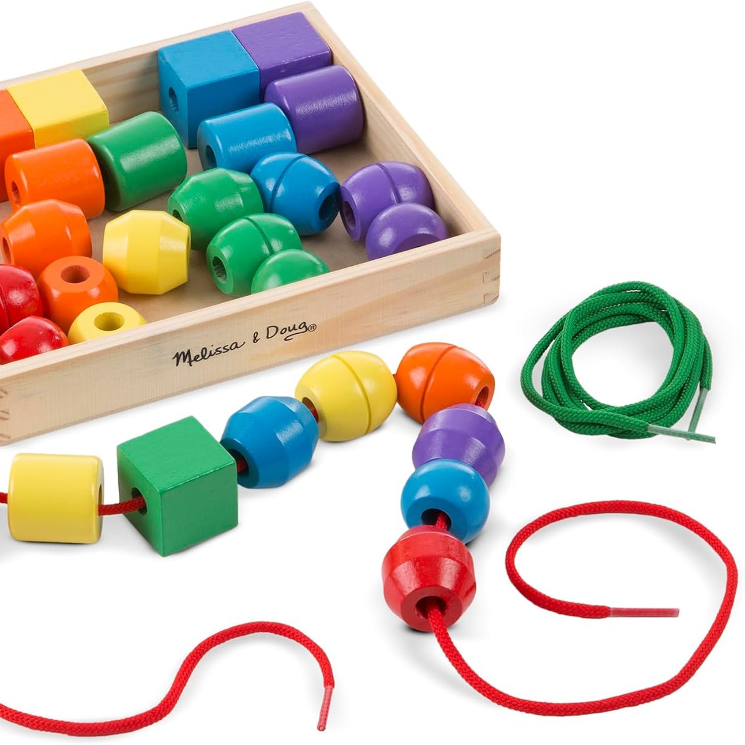 Wooden Lacing Beads: image 1