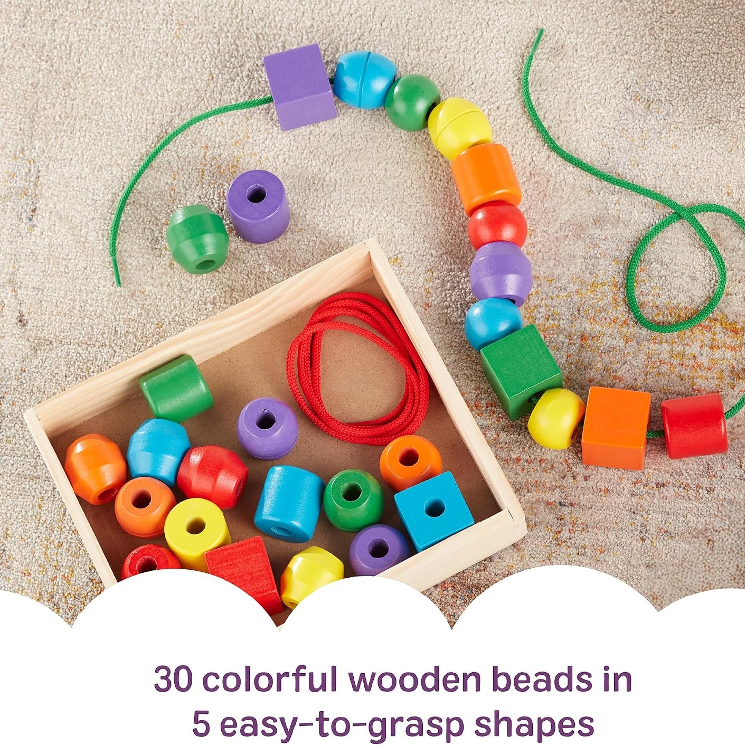 Wooden Lacing Beads: image 5